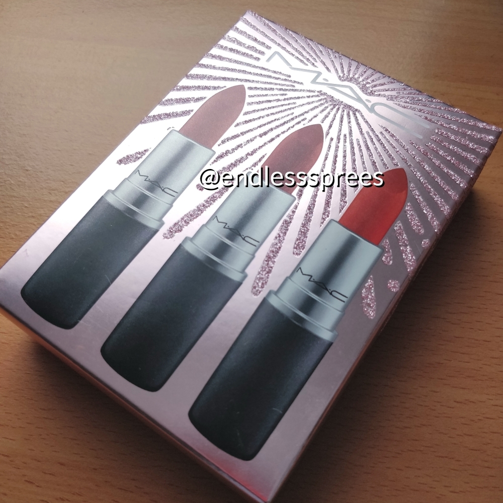 MAC Cosmetics Frosted Firework Sleigh All Day 3 Piece Lipstick Trio Set - Picture 6 of 6